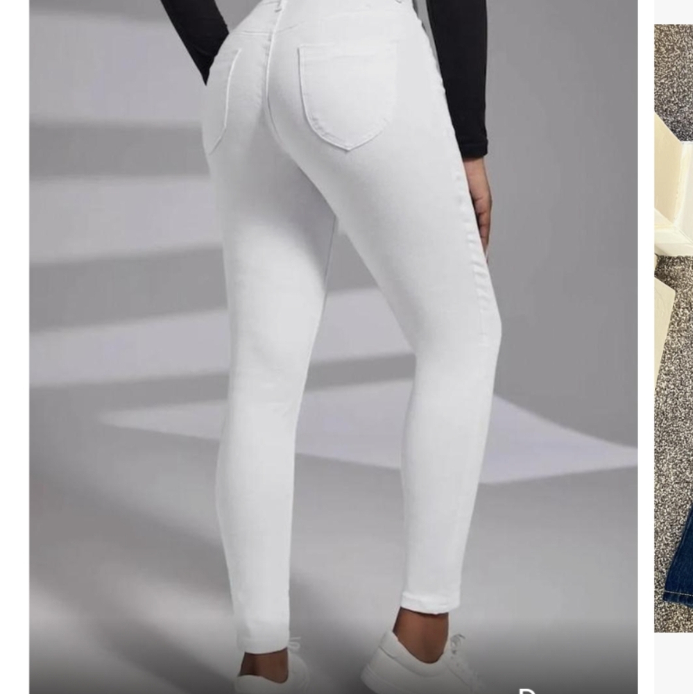 Demin Jeans Women's Skinny Fit Ankle White 28x30 New With Tags SB Royal